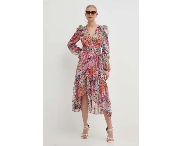 Morgan rochie culoarea roz, midi, evazati