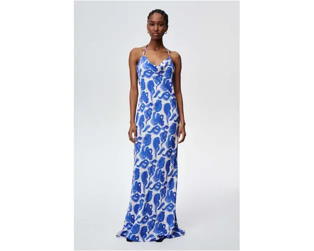 Undress Code rochie din in Volare culoarea turcoaz, maxi, mulata