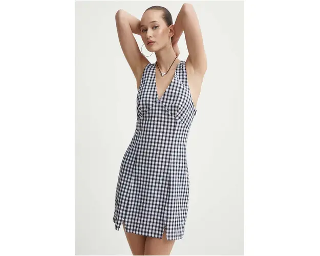 Tommy Jeans rochie culoarea negru, mini, evazati, DW0DW17931