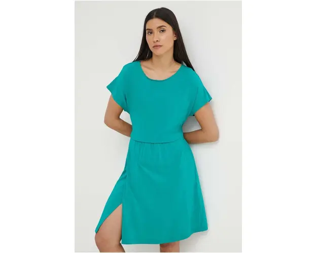 Max Mara Beachwear rochie de plaja culoarea verde, 2416621019600