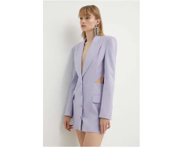 Aniye By rochie culoarea violet, mini, mulata, 185042