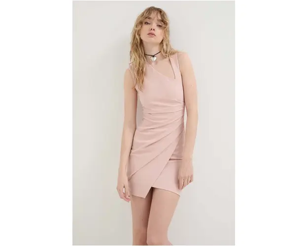 Aniye By rochie culoarea roz, mini, mulata 185319