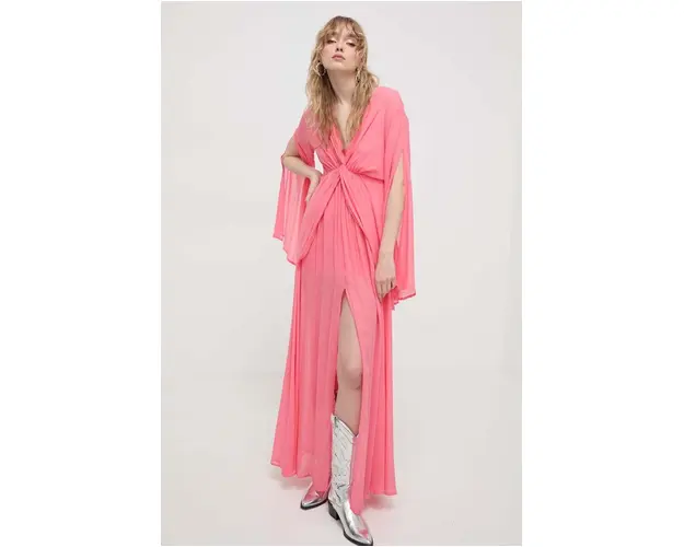 Aniye By rochie culoarea roz, maxi, evazati 185338