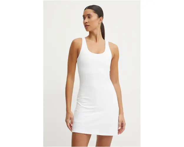 Under Armour rochie sport Motion culoarea alb, mini, mulata