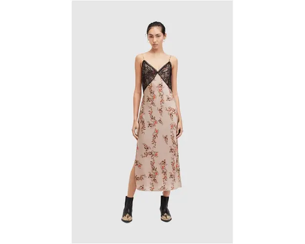 AllSaints rochie IMMY OTO midi, drept