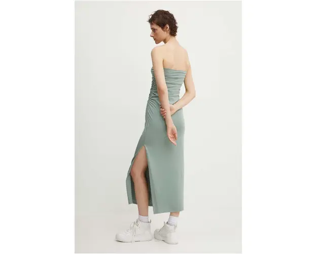 Abercrombie & Fitch rochie culoarea turcoaz, midi, mulata