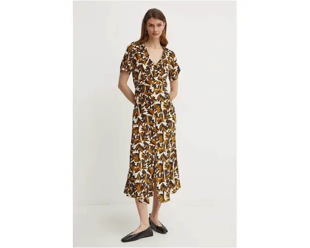 Weekend Max Mara rochie de matase midi, evazati, 2415221043600