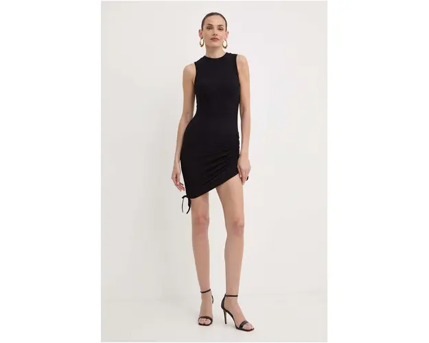 La Mania rochie TASH culoarea negru, mini, mulata, TASH