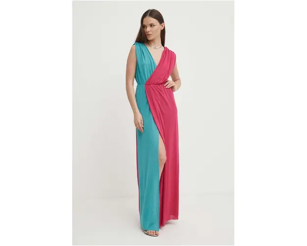 Artigli rochie multicolor, maxi, evazata, AA38556