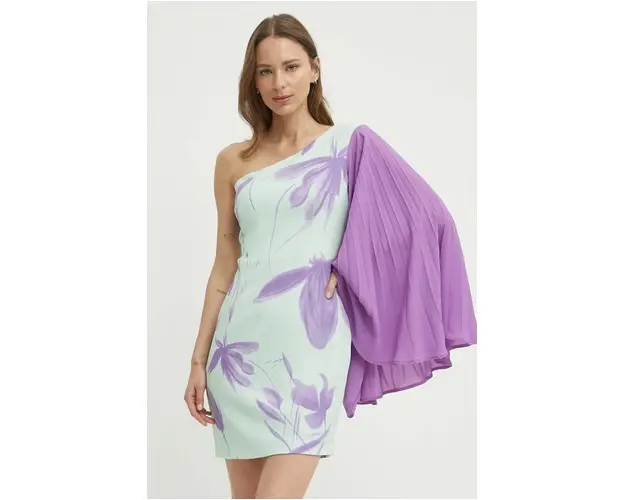 Artigli rochie culoarea verde, mini, mulata, AA38413