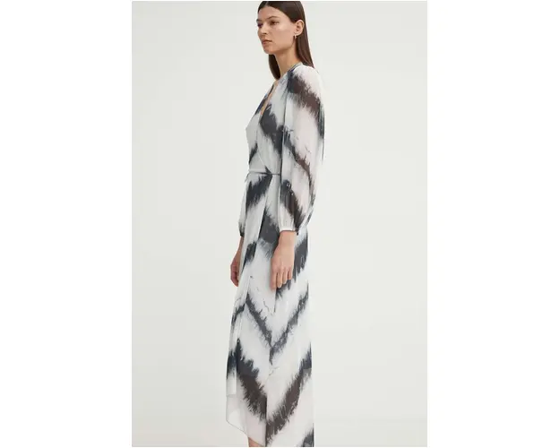 Bruuns Bazaar rochie PhloxBBNoriel dress culoarea gri, maxi, drept, BBW3752