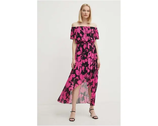 Joseph Ribkoff rochie culoarea roz, maxi, evazati, 241908