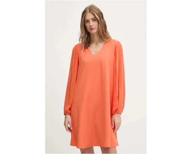 Joseph Ribkoff rochie culoarea portocaliu, mini, drept, 242022