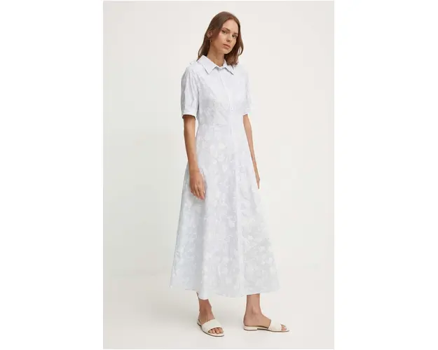 Sandro Ferrone rochie din bumbac maxi, evazati, SFS67XBDLINA