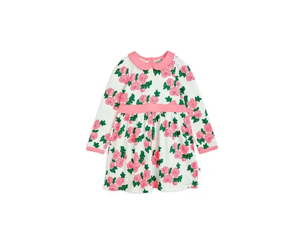 Mini Rodini rochie din bumbac pentru copii culoarea roz, mini, evazati
