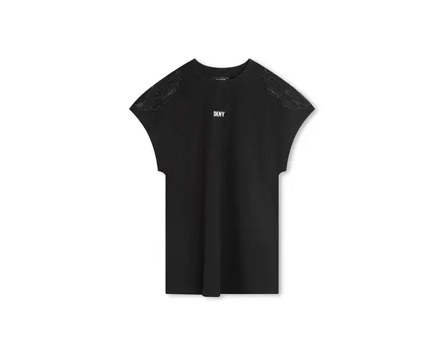 Dkny rochie fete culoarea negru, mini, drept