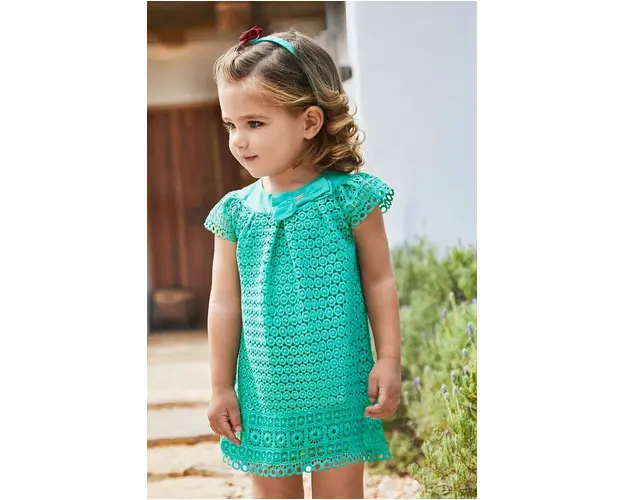 Mayoral rochie bebe culoarea turcoaz, mini, evazati
