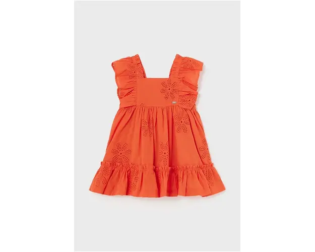 Mayoral rochie bebe culoarea portocaliu, mini, evazati
