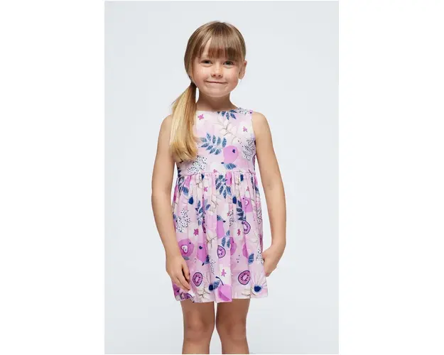 Mayoral rochie din bumbac pentru copii culoarea violet, mini, evazati
