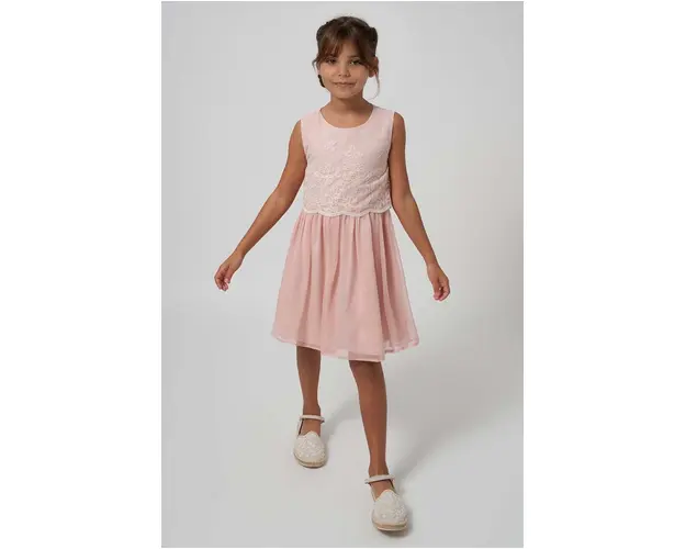 Mayoral rochie fete culoarea roz, mini, evazati