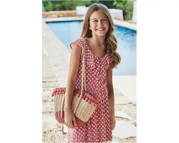 Mayoral rochie fete culoarea roz, mini, evazati