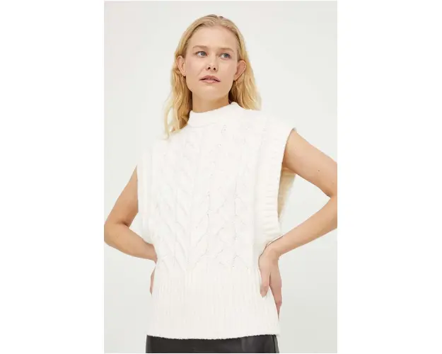 Bruuns Bazaar vesta culoarea bej, light