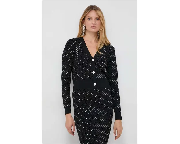 MICHAEL Michael Kors cardigan femei, culoarea negru, light