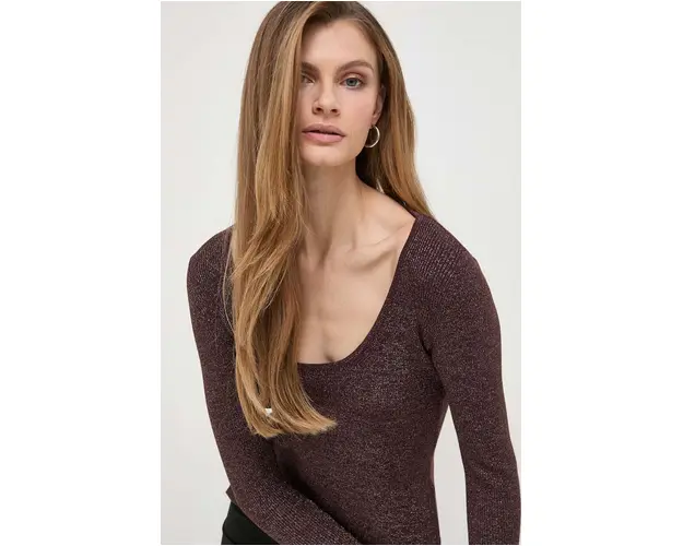 Max Mara Leisure pulover femei, culoarea maro, light 2416360000000