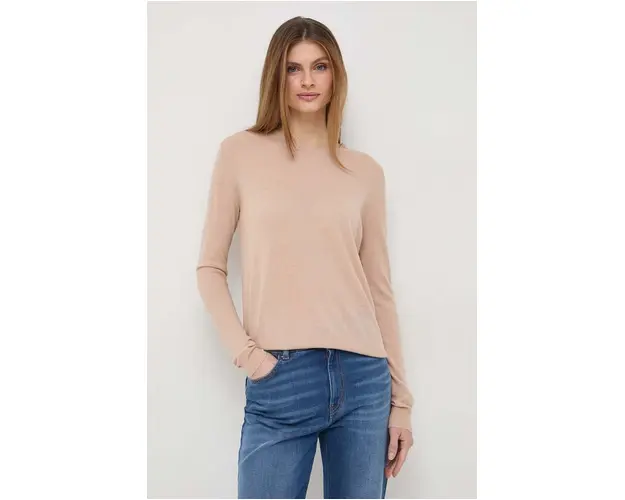 Weekend Max Mara pulover de lana femei, culoarea bej, light 2415360000000