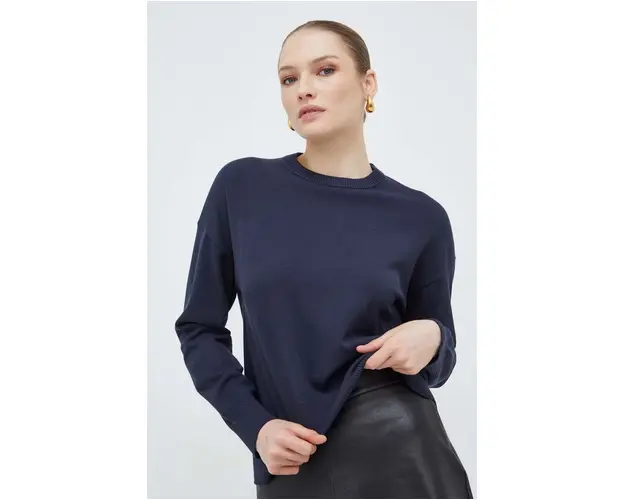 Weekend Max Mara pulover femei, culoarea bleumarin, light 2415360000000