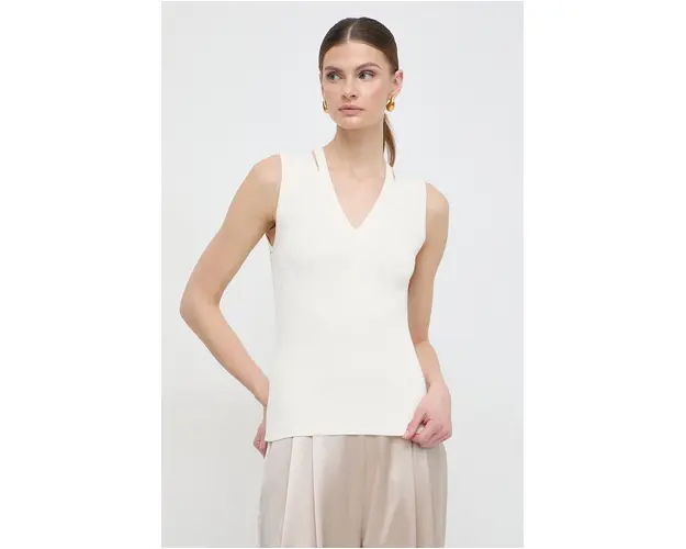 BOSS vesta culoarea bej, light 50512919