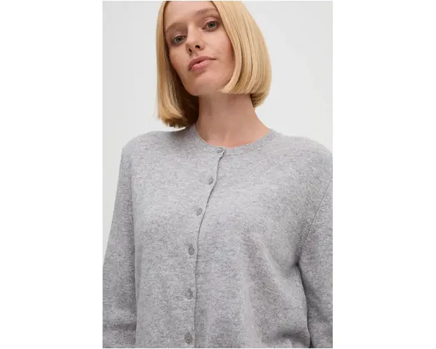 United Colors of Benetton cardigan din lana culoarea gri, light