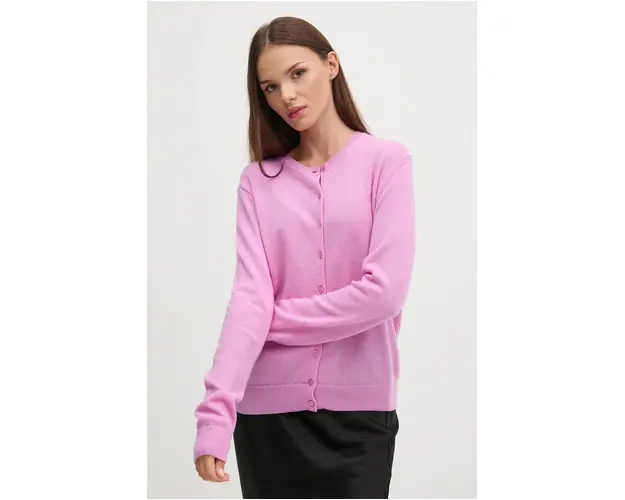 United Colors of Benetton cardigan din lana culoarea violet, light