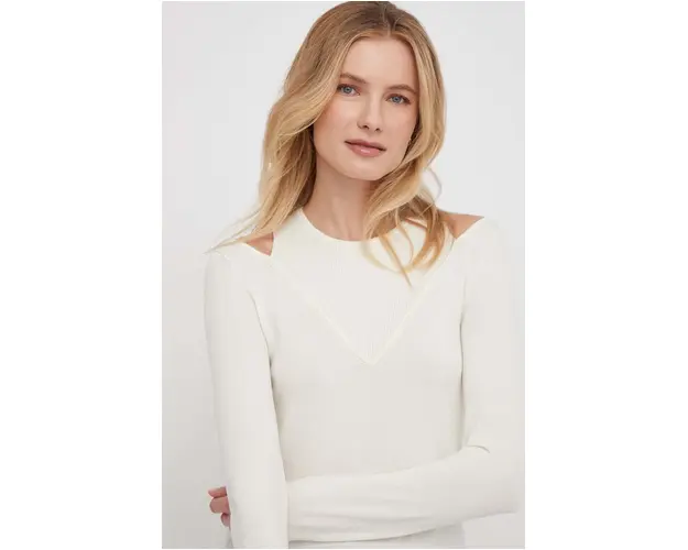 Sisley pulover femei, culoarea bej, light