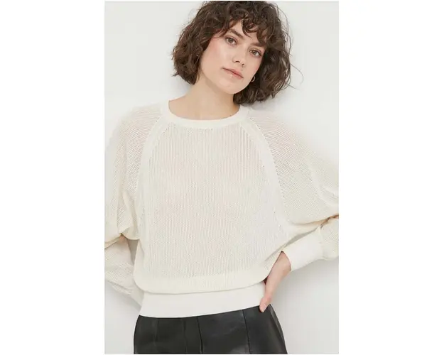 Sisley pulover femei, culoarea bej, light