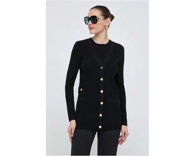 MICHAEL Michael Kors cardigan femei, culoarea negru, light