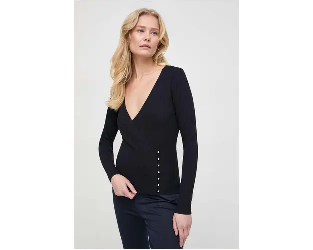 Morgan pulover femei, culoarea albastru marin, light