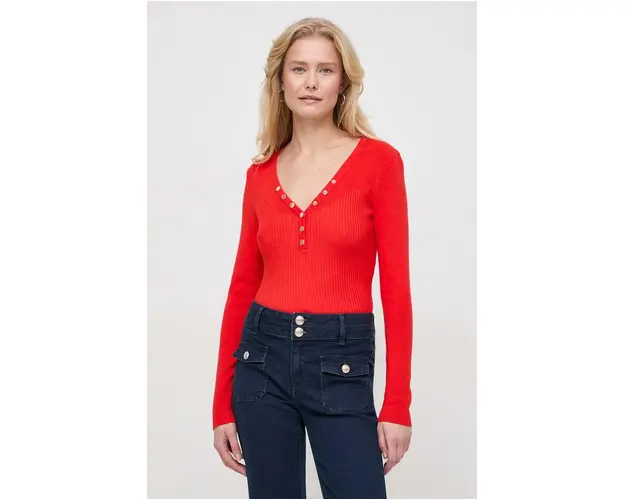 Morgan pulover femei, culoarea portocaliu, light