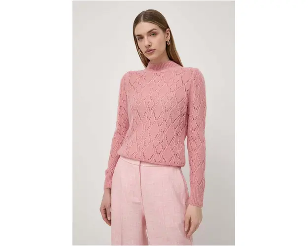 Morgan pulover din amestec de lana femei, culoarea roz