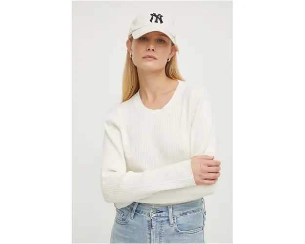 G-Star Raw pulover din amestec de lana femei, culoarea bej