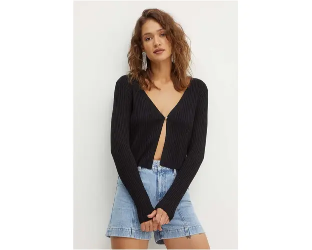 Morgan cardigan MIRZI femei, culoarea negru, light, MIRZI