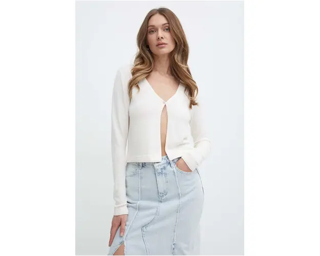 Morgan cardigan MZINA femei, culoarea bej, light, MZINA