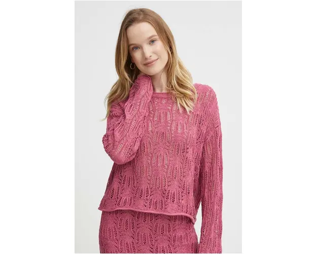 Pepe Jeans pulover GWEN femei, culoarea roz, light, PL702129