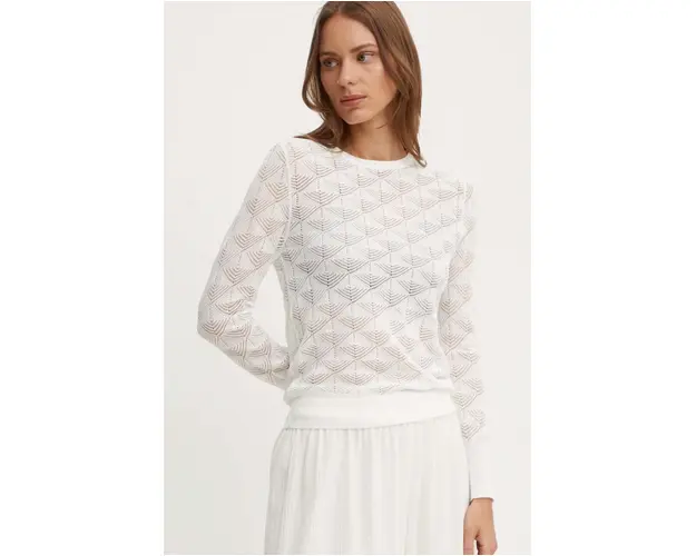 Sandro Ferrone pulover femei, culoarea alb, light, SFS138XBDBLAKE