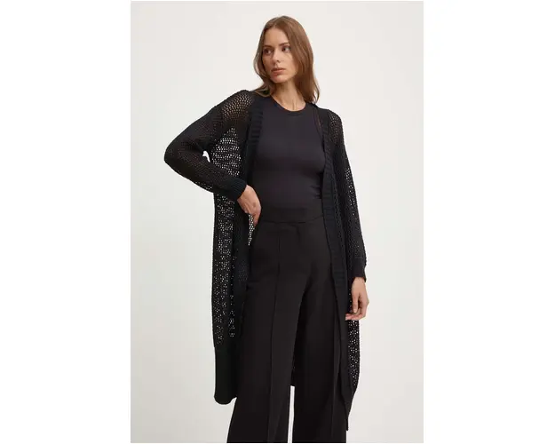 Sandro Ferrone cardigan din bumbac culoarea negru, light, SFS65XBDARCA