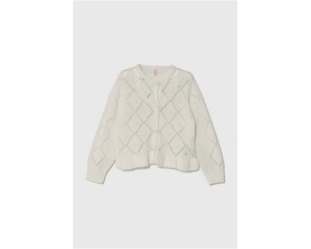 zippy cardigan din bumbac pentru bebelusi culoarea bej, light