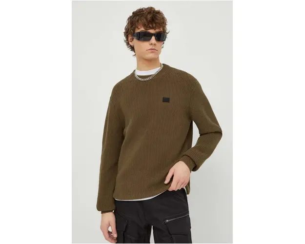 G-Star Raw pulover de bumbac culoarea verde