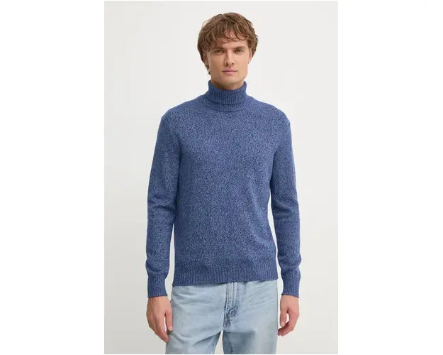 United Colors of Benetton pulover din amestec de lana barbati, cu guler