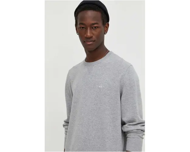 Levi's pulover barbati, culoarea gri, light, cu guler