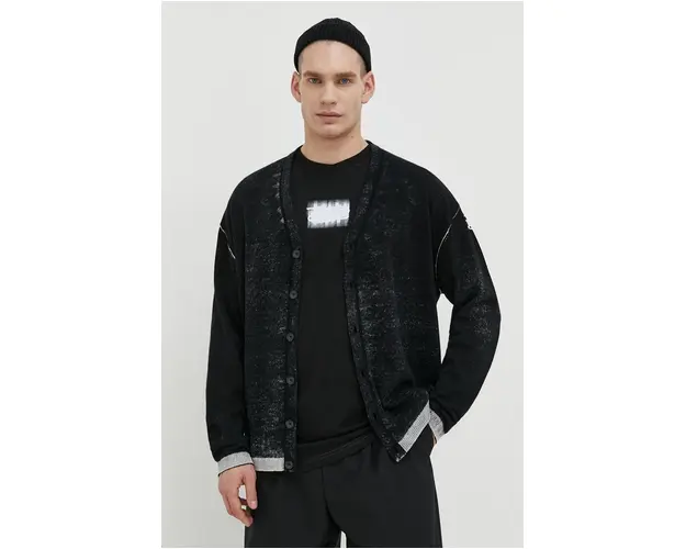 Diesel cardigan din bumbac culoarea negru A11190.0BEAR